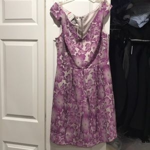 Formal purple floral dress